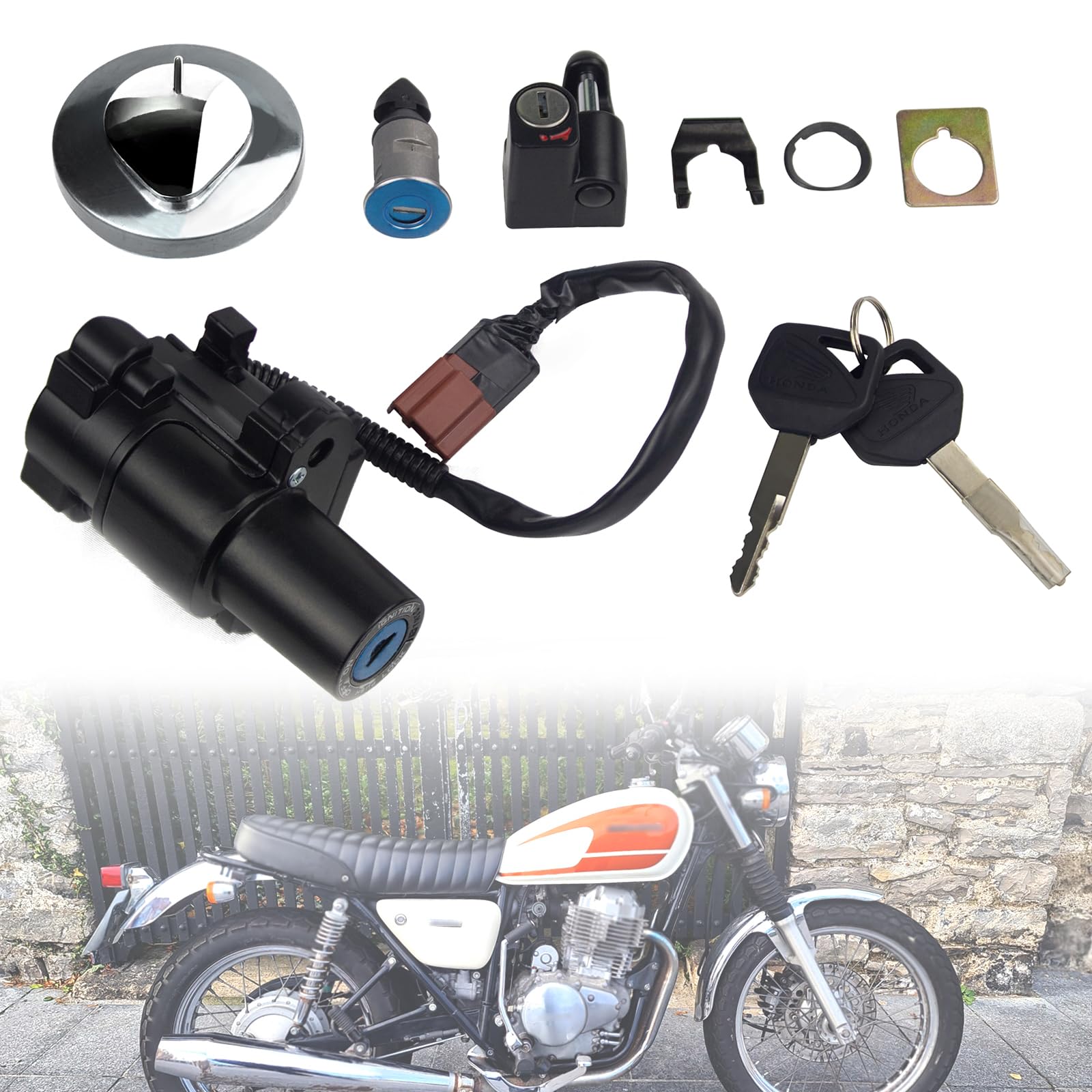 Amazon | YHTIMIOX ホンダCB400SS用 キーシリンダー ホンダ用